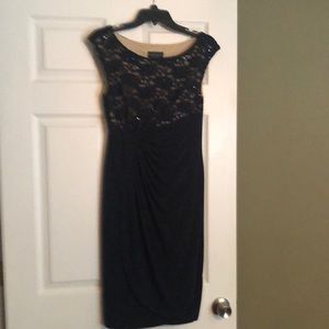 Navy Blue Evening Dress